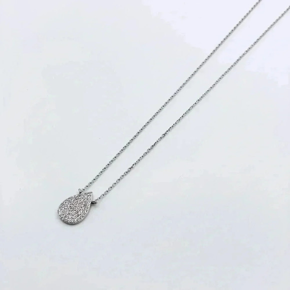 Drop silver necklace - Picture 1 of 5